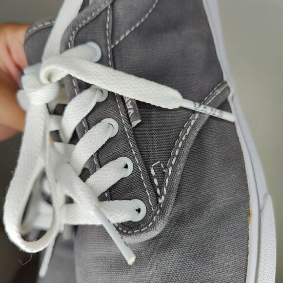 Vans Grey Canvas Skate Sneakers - Picture 12 of 13